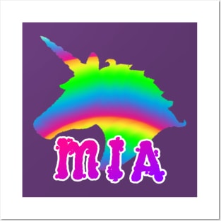 Unicorn Mia Posters and Art